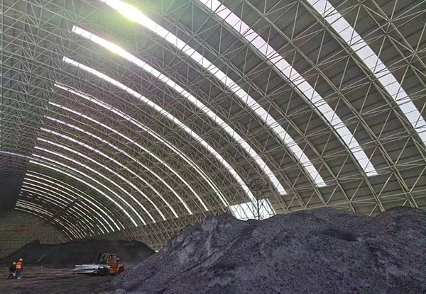 國家電廠(chǎng)封煤工程，FRP采光板項目